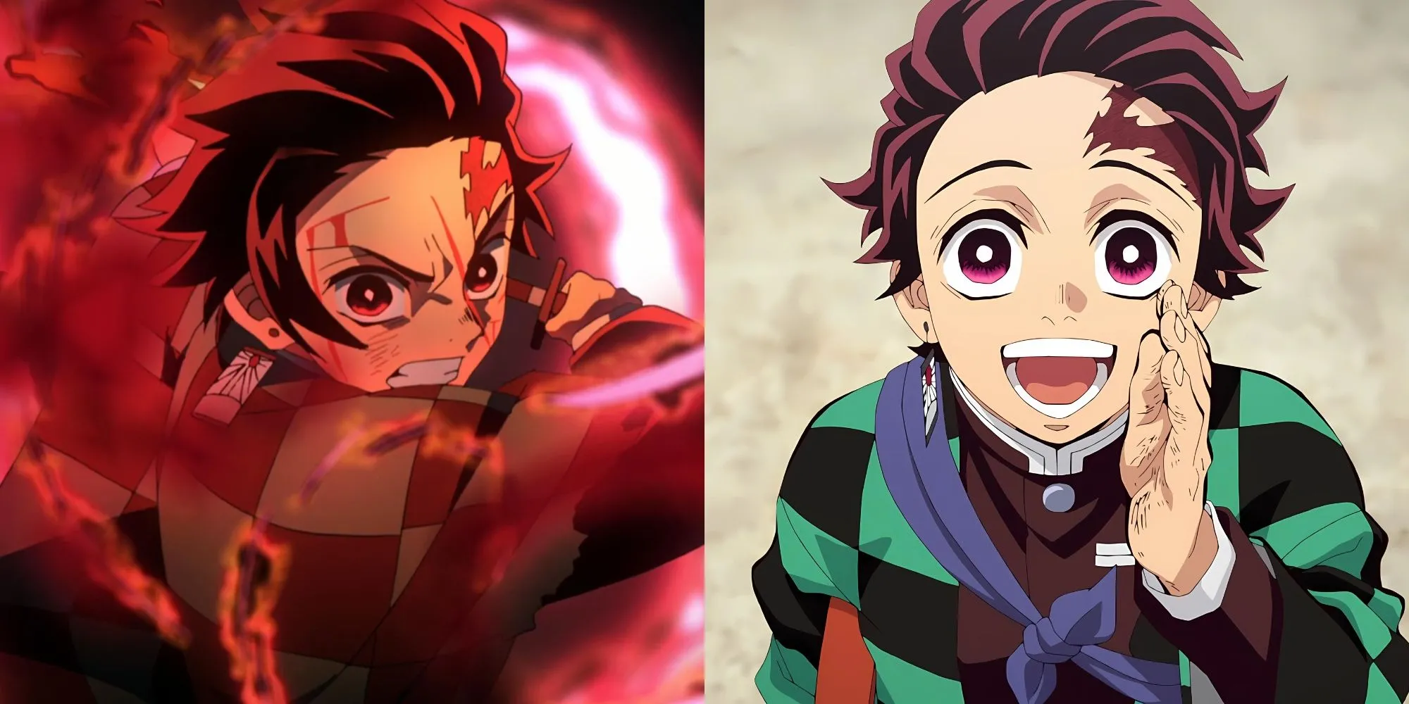 Tanjiro Kamado với nụ cười nhân hậu trong Kimetsu no Yaiba