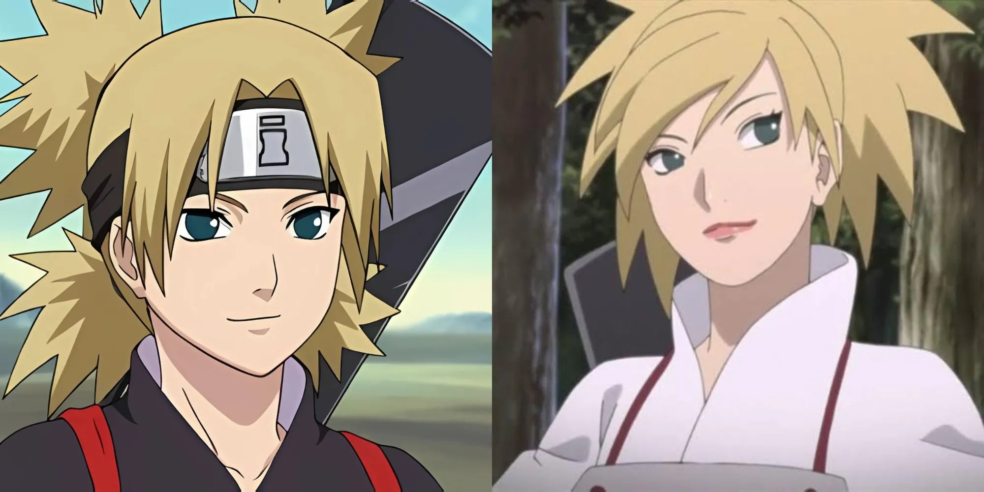 Temari trong Naruto với chiếc quạt khổng lồ
