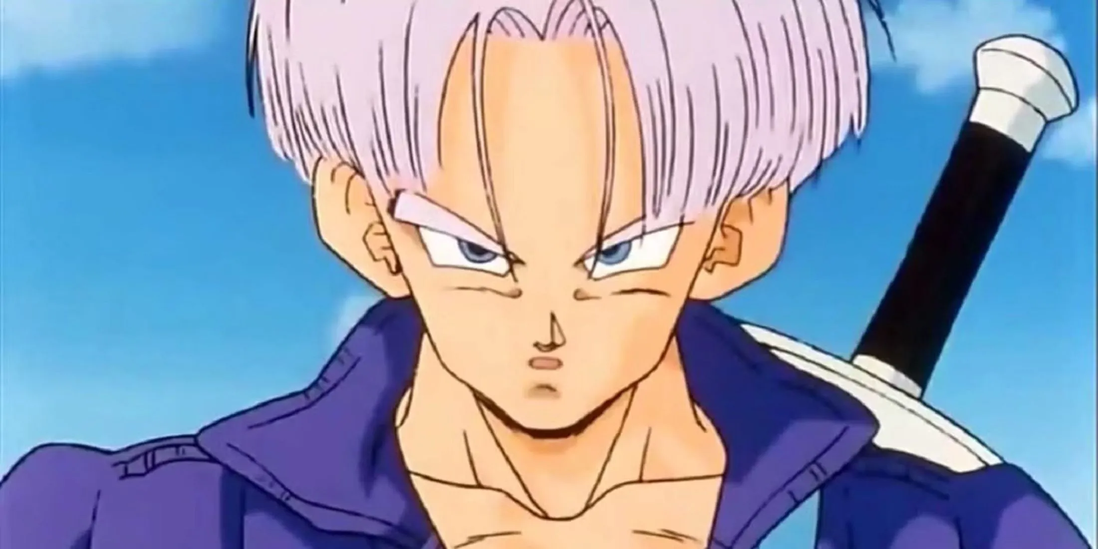 Trunks Tương Lai, người Saiyan du hành thời gian, với thanh kiếm đặc trưng của mình