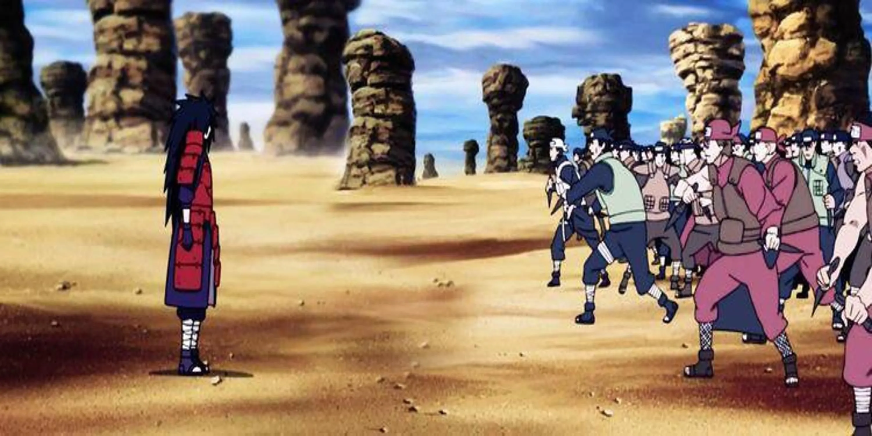 Uchiha Madara áp đảo Liên Minh Nhẫn Giả trong Đại Chiến Ninja lần 4, anime Naruto Shippuden