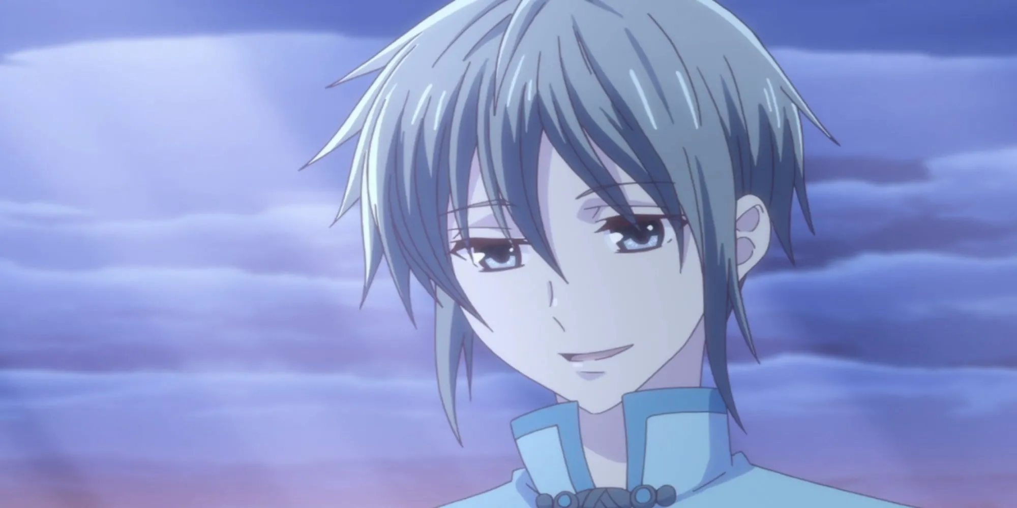 Yuki Sohma mỉm cười trong Fruits Basket, biểu tượng cho sự vượt qua quá khứ.