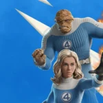 Hình ảnh quảng bá sự kiện Fantastic Four Cup trong Fortnite với Bộ Tứ Siêu Đẳng