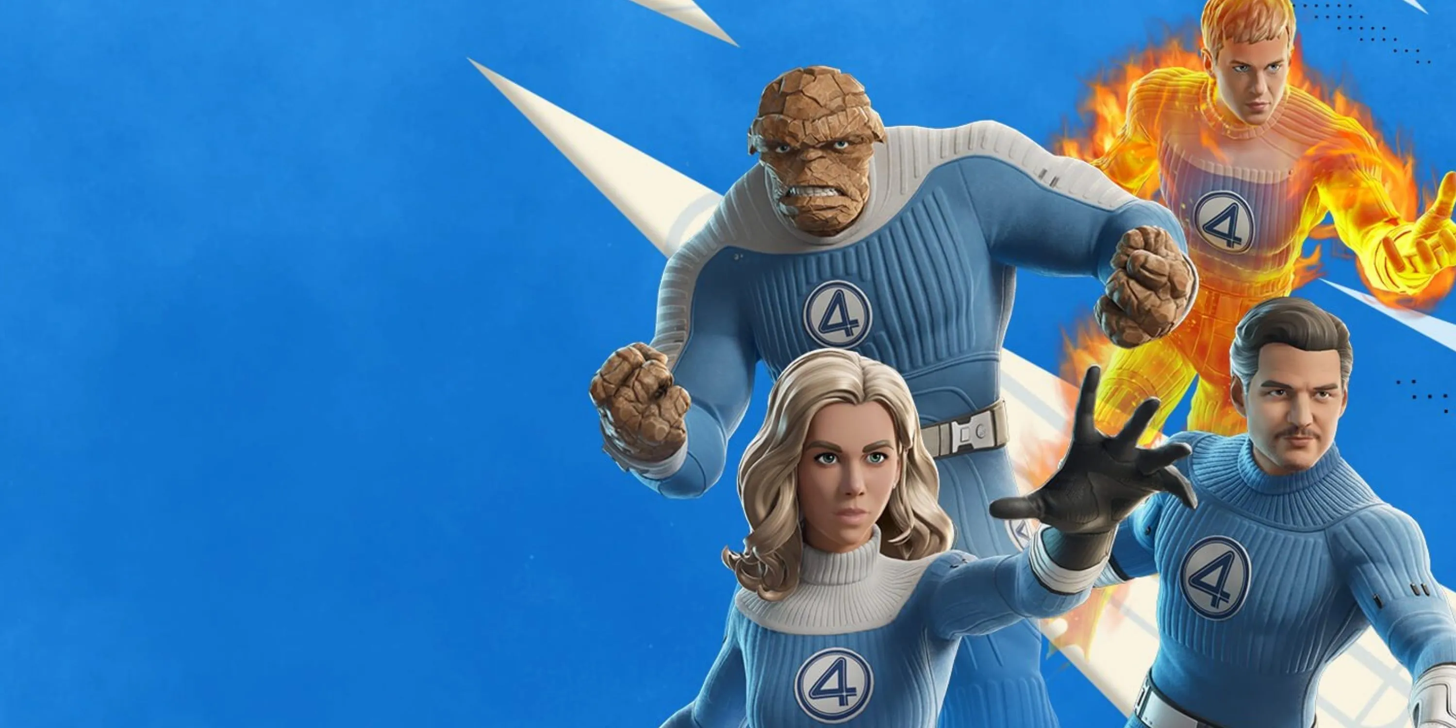 Hình ảnh quảng bá sự kiện Fantastic Four Cup trong Fortnite với Bộ Tứ Siêu Đẳng