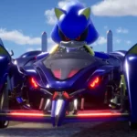 Metal Sonic trên giao diện tùy biến xe trong Sonic Racing CrossWorlds