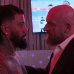 Bộ đôi quyền lực Triple H và Jey Uso thảo luận chiến lược trong hậu trường series WWE Unreal