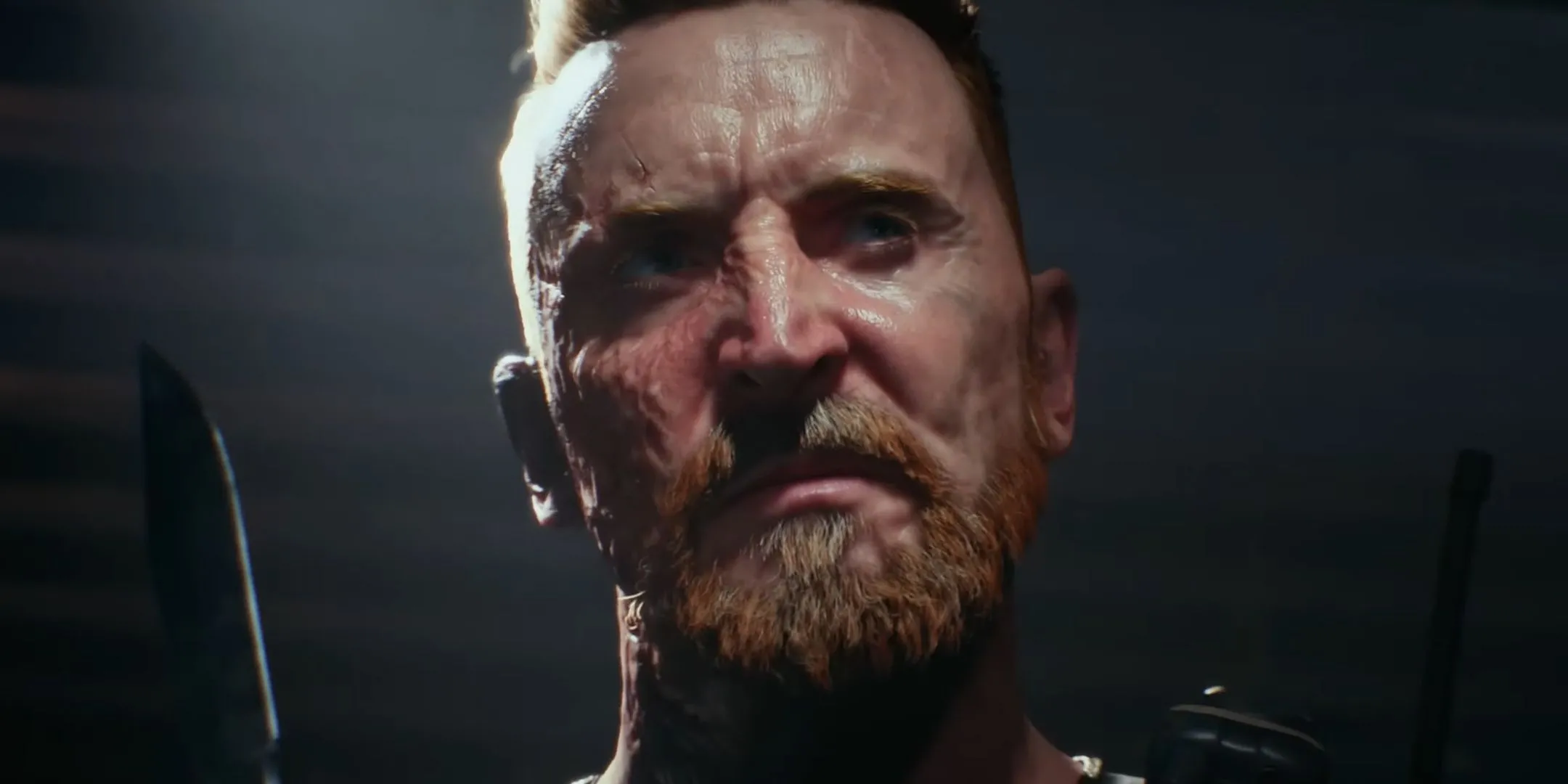 Chiến binh Battlefield 6 với khuôn mặt cháy sém cầm dao sẵn sàng xung trận