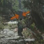 Cửa vào ngôi nhà của Đứa Trẻ Trong Bình tại Lightzen Temple, khởi đầu nhiệm vụ Jar Boy trong Wuchang Fallen Feathers.