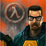 G-Man và logo Half-Life, minh họa cho những rò rỉ mới nhất về Half-Life 3 (HLX) từ Valve.