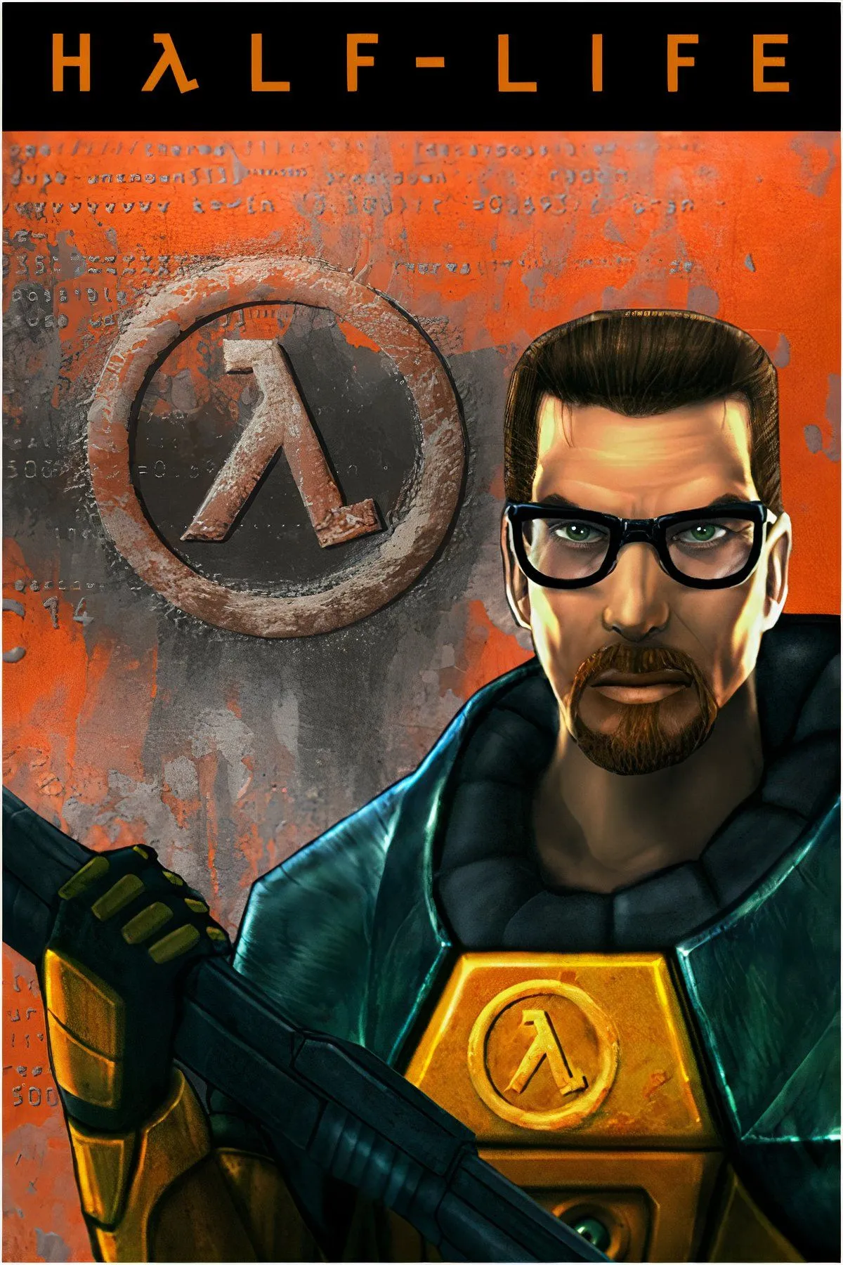 G-Man và logo Half-Life, minh họa cho những rò rỉ mới nhất về Half-Life 3 (HLX) từ Valve.