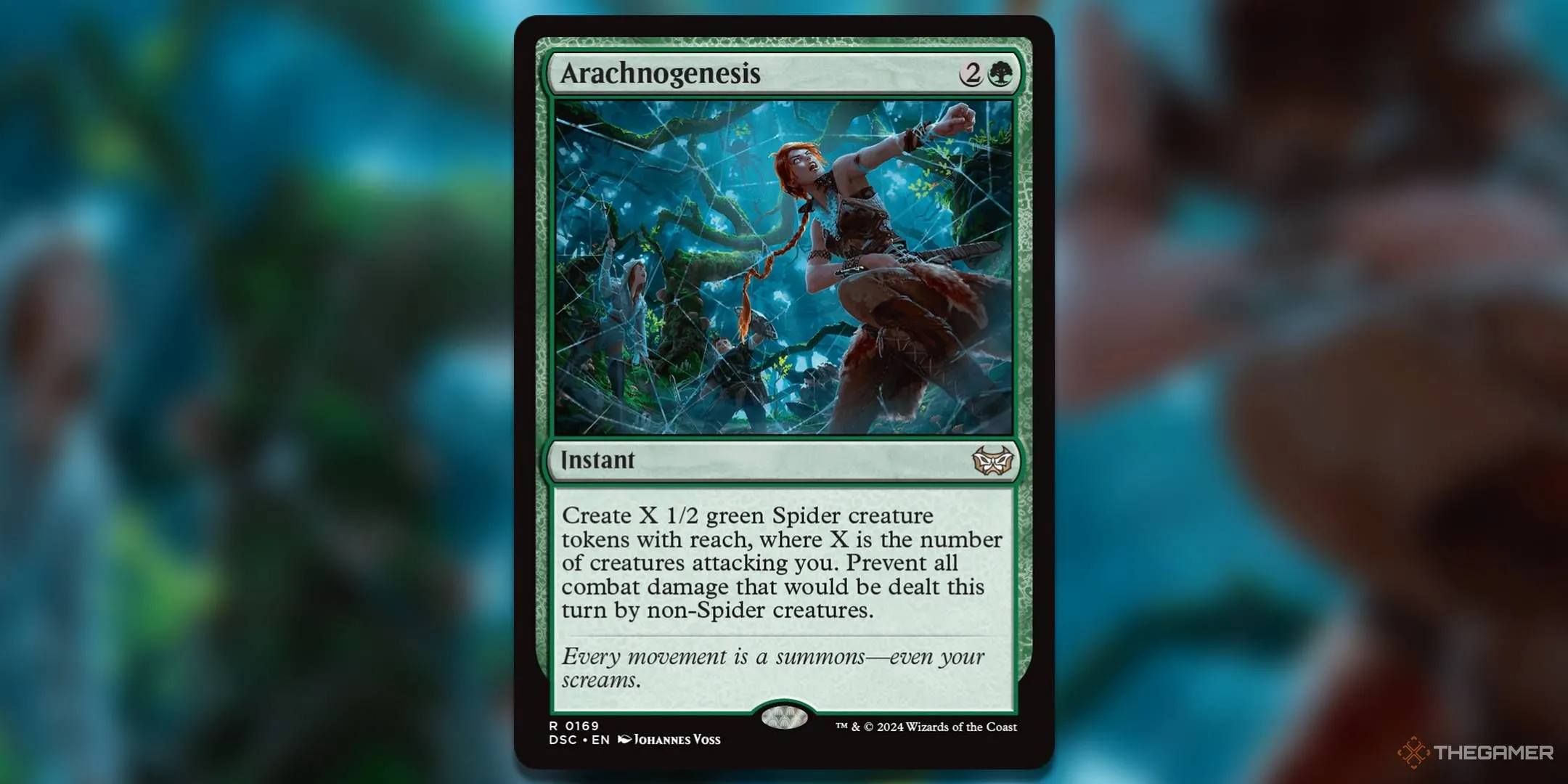 Image of Arachnogenesis card, from Magic: The Gathering