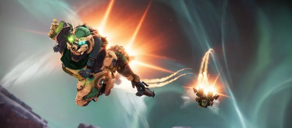 Kẻ địch Fallen đang bay trên Kepler trong Destiny 2, minh họa môi trường chiến đấu ảnh hưởng đến chỉ số sức khỏe của Guardian.