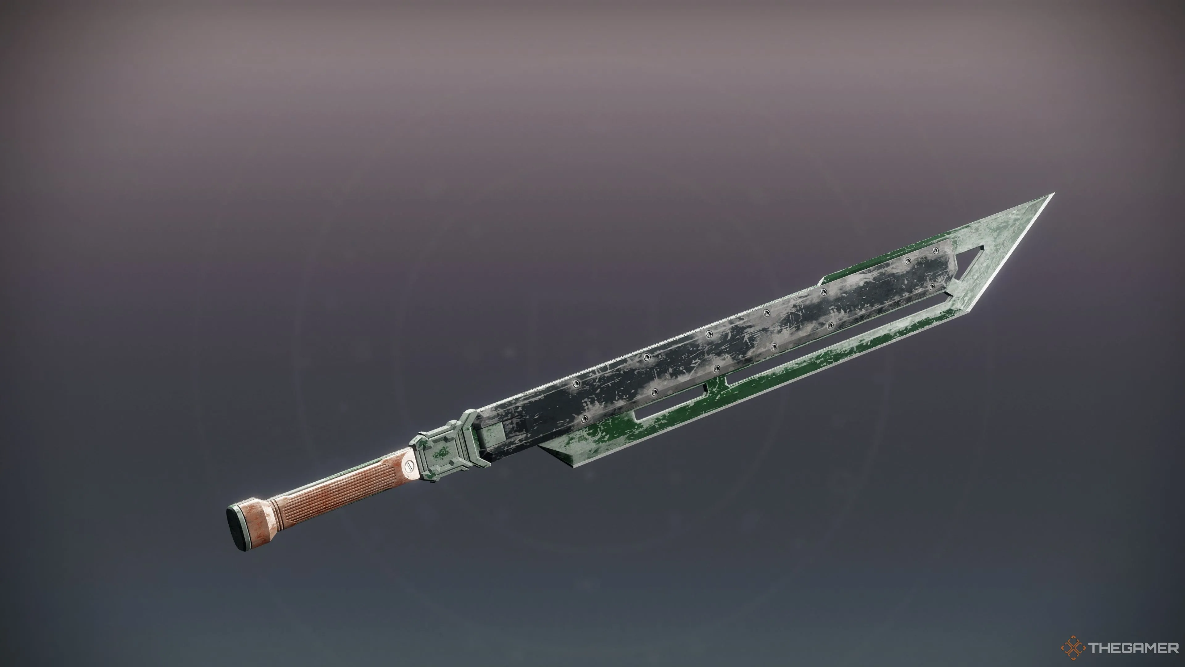 Kiếm Aurora Dawn với hiệu ứng sóng năng lượng, một vũ khí mạnh mẽ trong Destiny 2 PvE