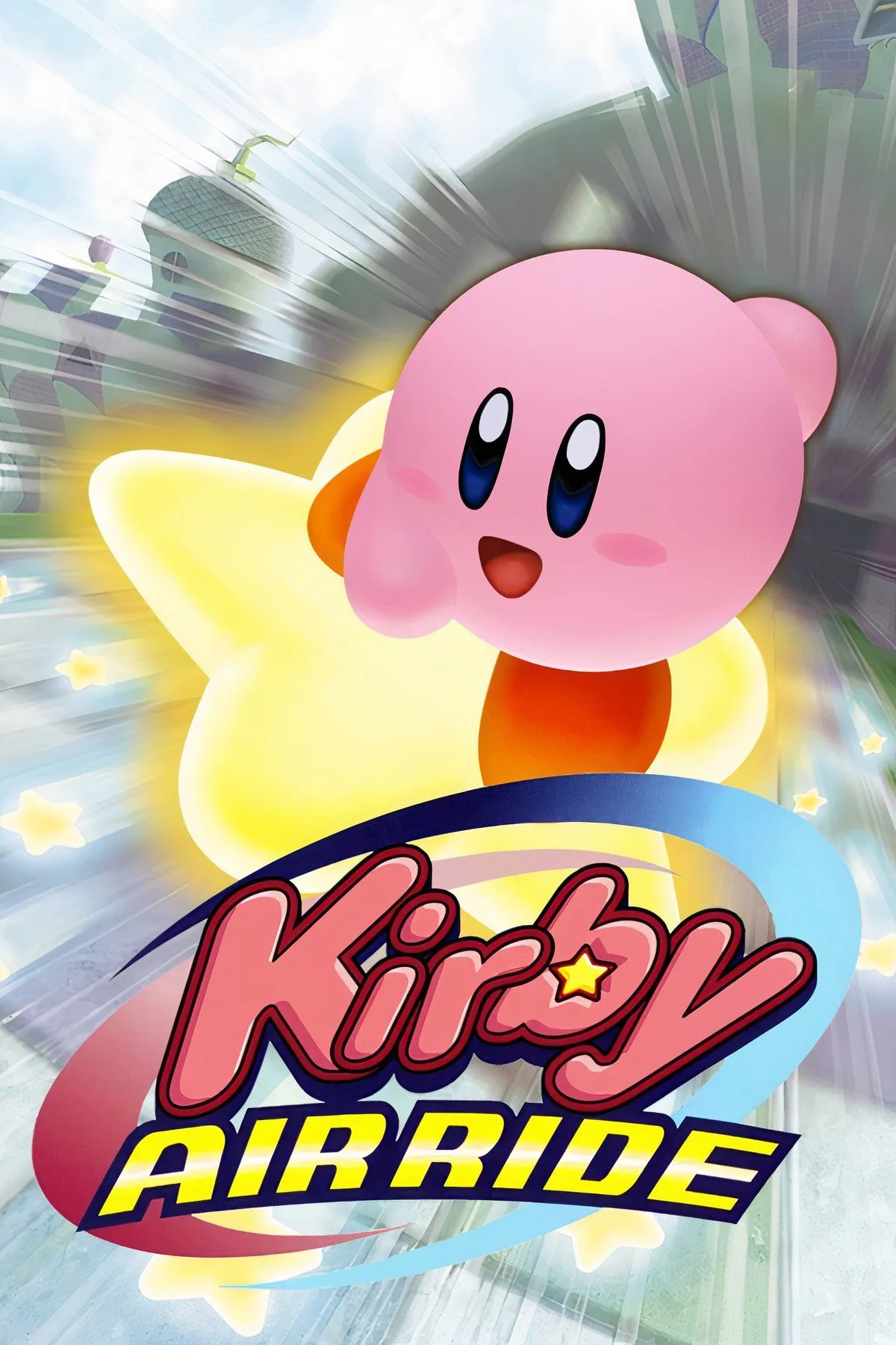 Kirby Air Ride trên GameCube, Kirby cưỡi Star Speeder trong cuộc đua tốc độ.