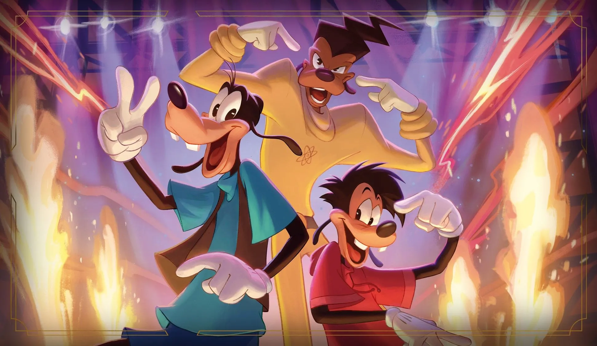 Powerline cùng các nhân vật từ A Goofy Movie gia nhập vũ trụ Lorcana Fabled.