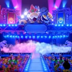 Sân khấu Bowser Live rực lửa trong Super Mario Party Jamboree phiên bản Nintendo Switch 2