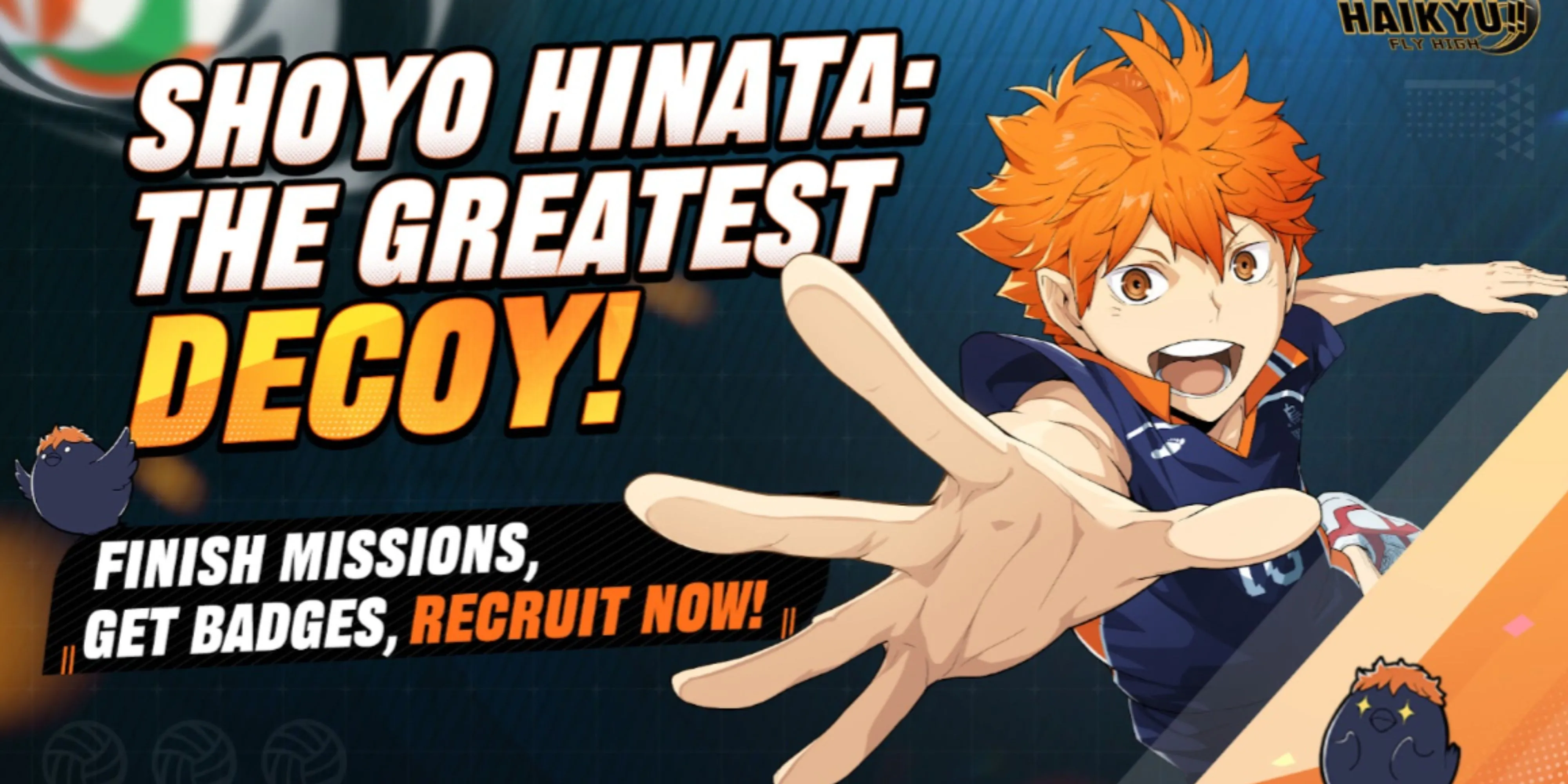 Shoyo Hinata trong bộ trang phục thi đấu của HAIKYU!! FLY HIGH.