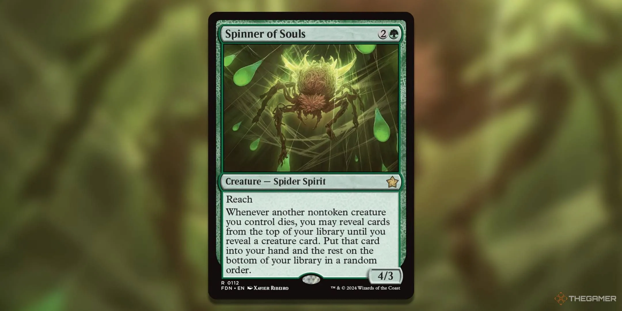Spinner of Souls, sinh vật giúp thay thế các quái vật bị tiêu diệt bằng những lá bài mới từ thư viện