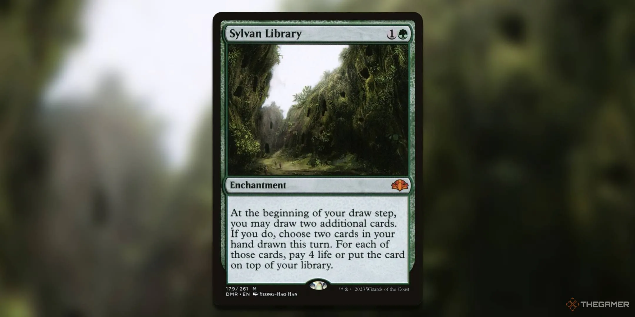 Sylvan Library, thư viện thần rừng giúp rút thêm bài và kiểm soát lượt rút của bạn trong MTG