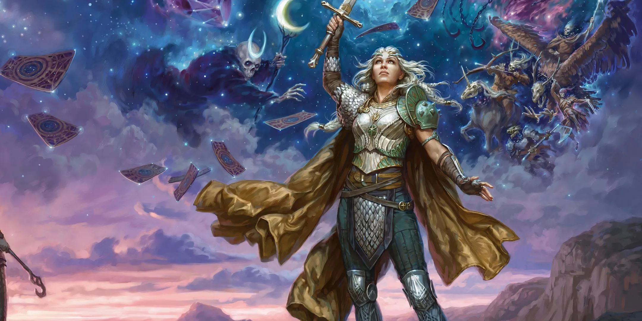 Trang bìa sách The Book of Many Things của Dungeons &amp; Dragons, gợi mở về các archetype và trope nhân vật.