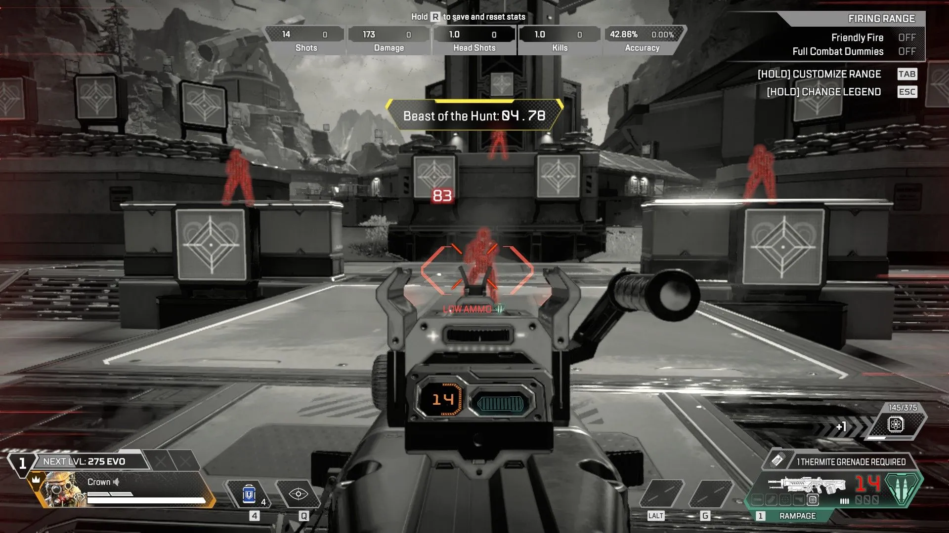 Bloodhound trong trạng thái Beast of the Hunt, tốc độ cao và highlight kẻ địch rõ rệt