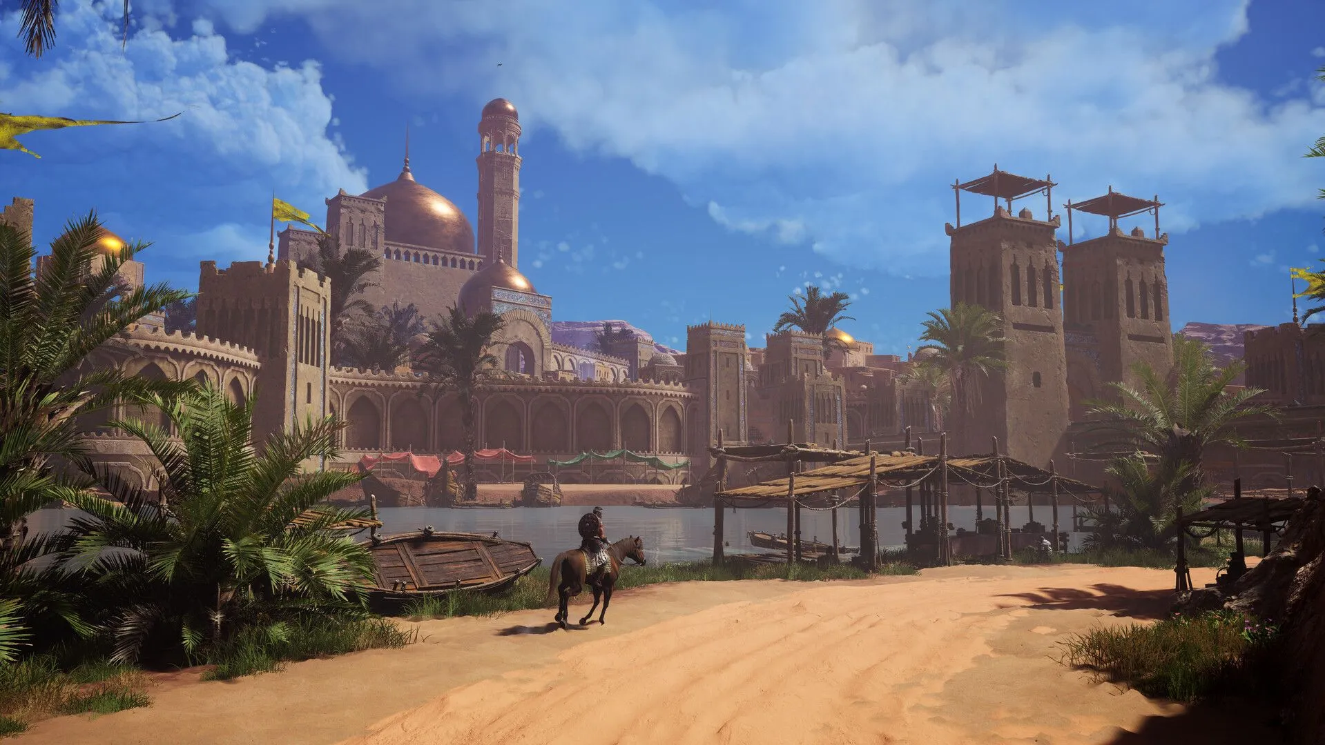 Cảnh chiến đấu trong Blood of Mehran với ánh sáng bóng bẩy nhưng animation cứng