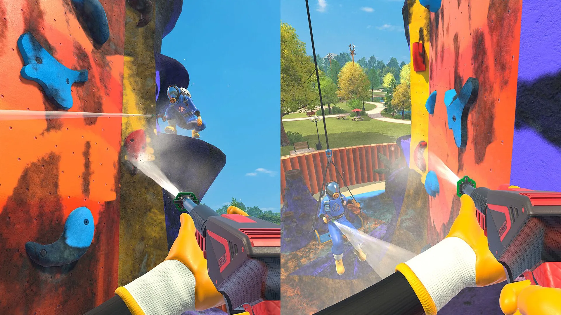 Công việc rửa sạch bề mặt trong PowerWash Simulator 2, công cụ chuyên dụng và cảm giác thỏa mãn sau khi hoàn thành job