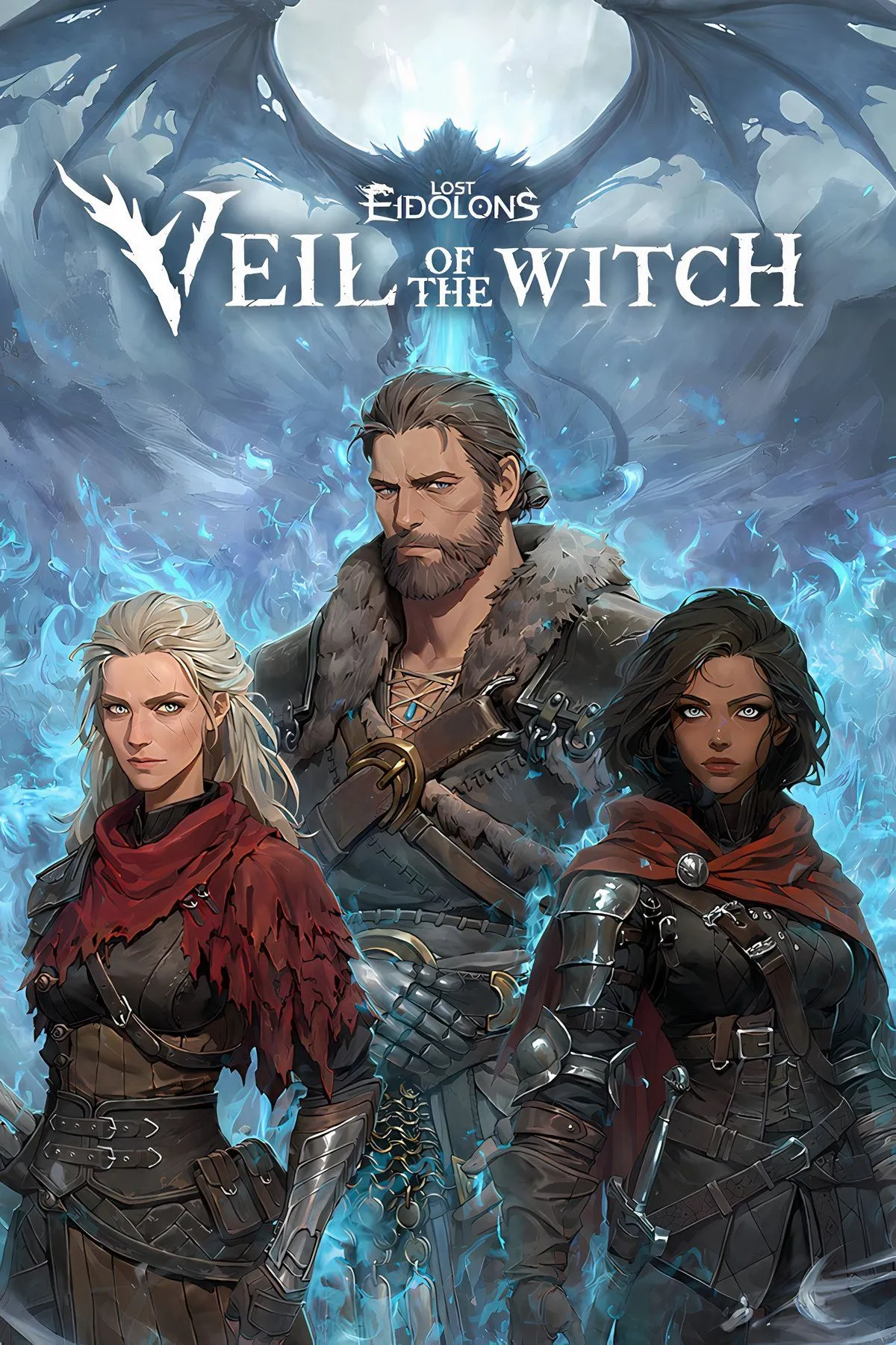 Cover art Lost Eidolons Veil of the Witch bìa game roguelite tactical RPG