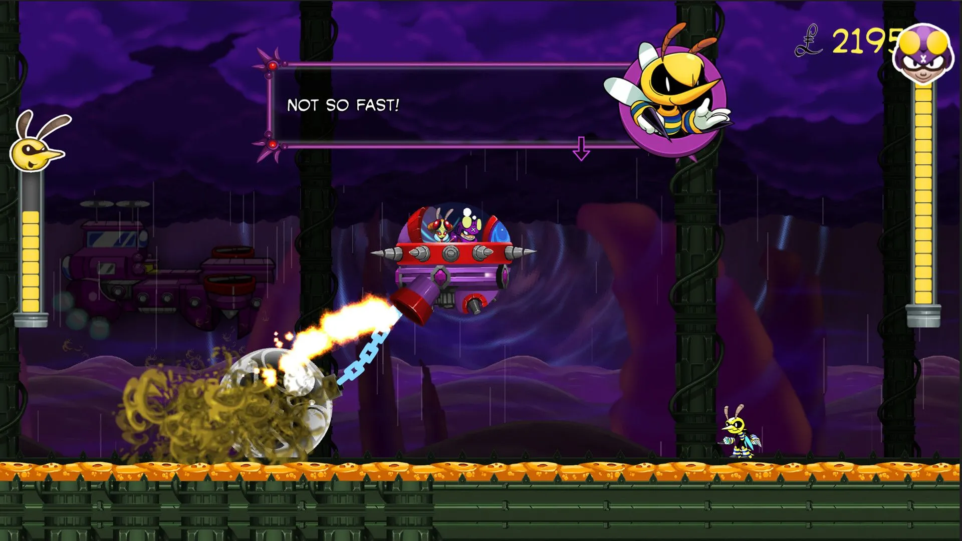 Crow – phản diện điều khiển robot trong Nefarious, cảnh gameplay đảo ngược boss fight
