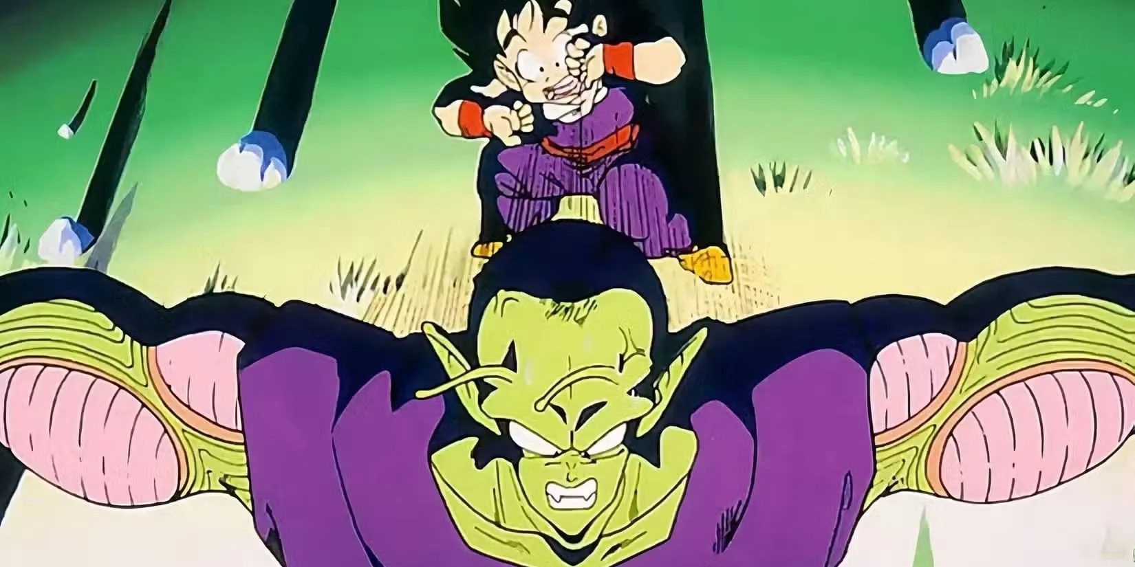 Gohan tham chiến trong Saga Saiyan