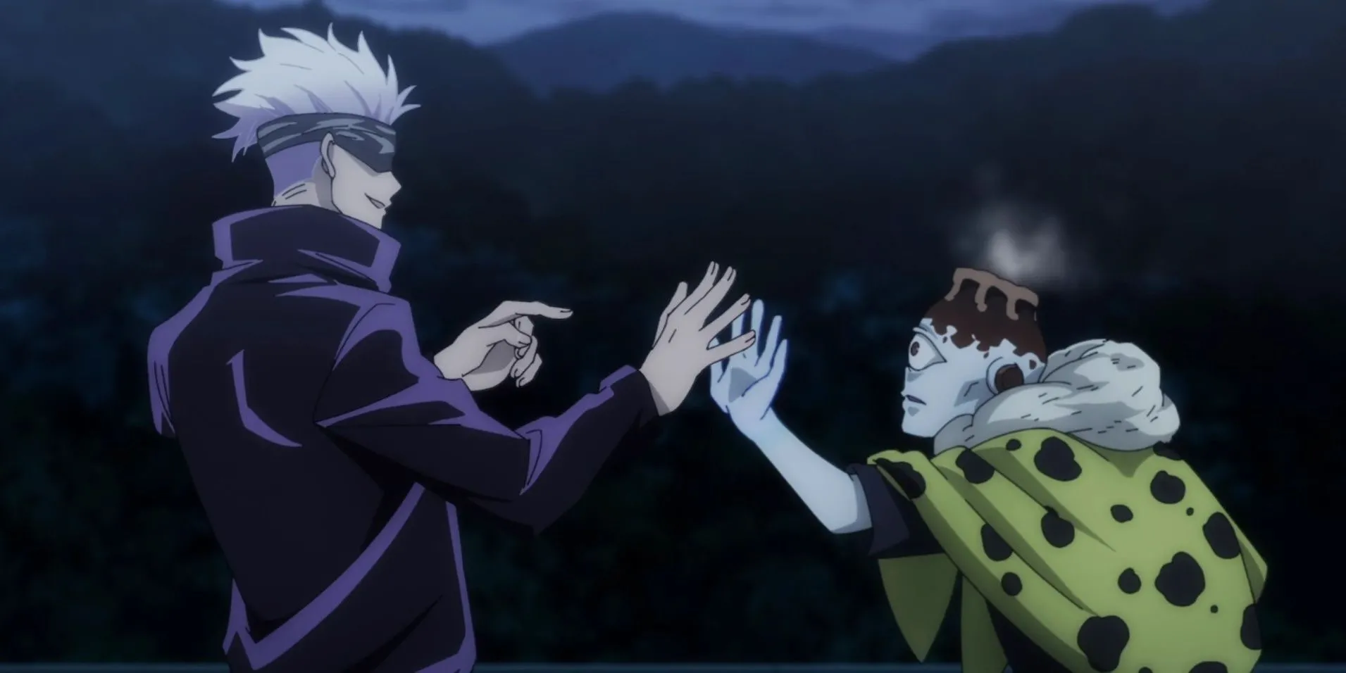 Gojo đối đầu Jogo, thể hiện tốc độ và kỹ năng áp đảo