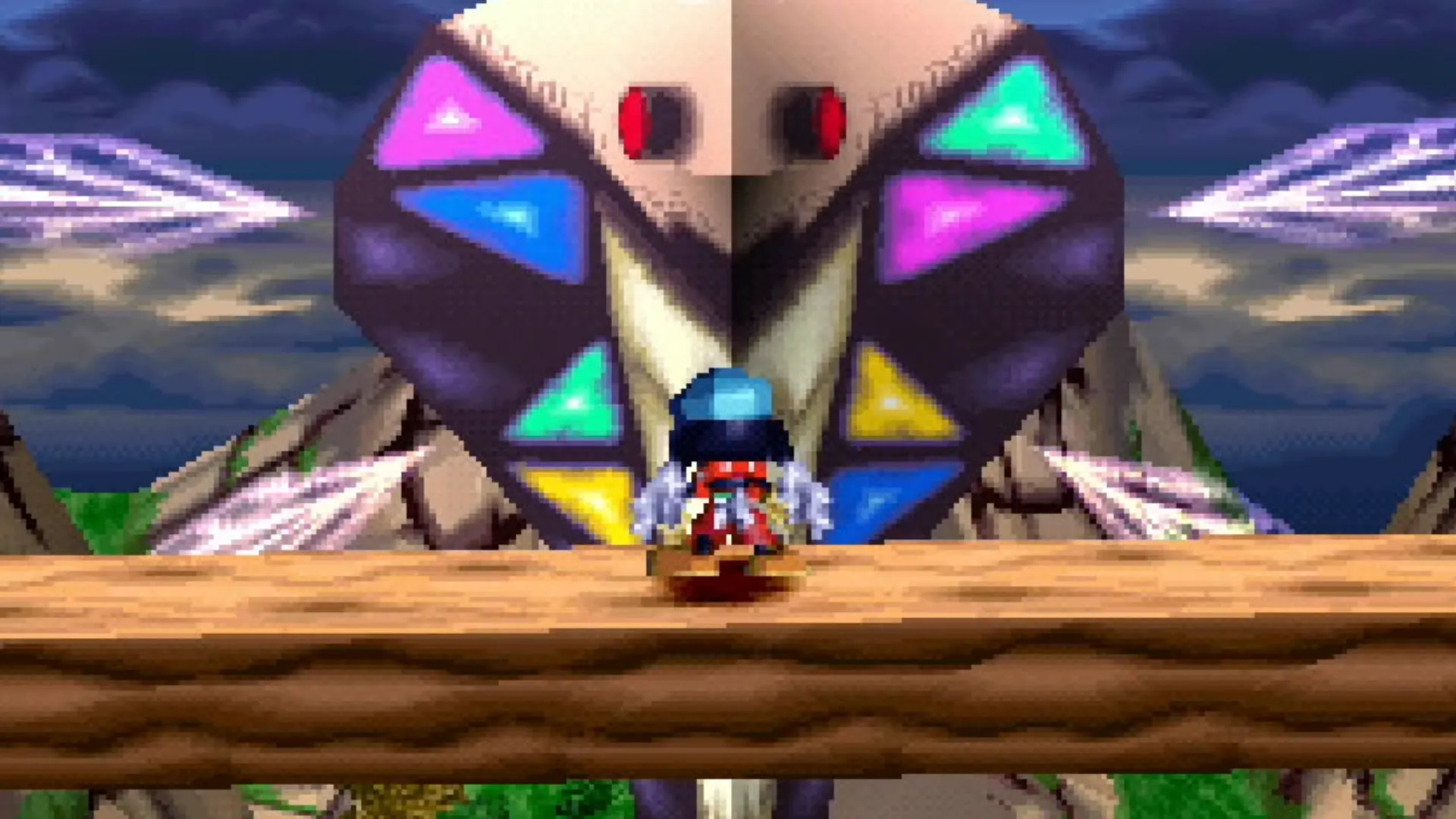 Khung cảnh nghệ thuật mơ màng của Klonoa trên PS1, mô tả nhân vật và phong cách anime