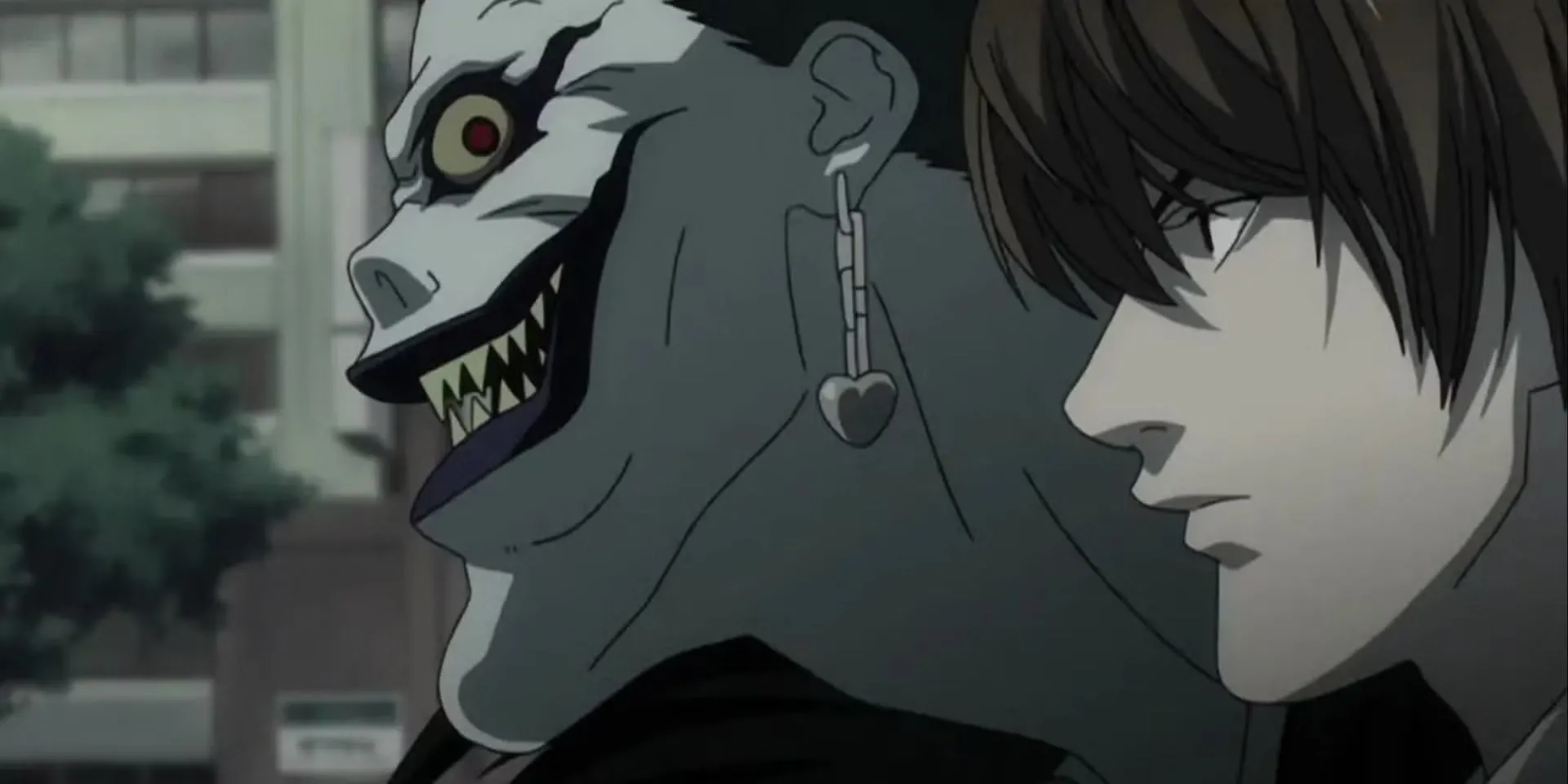 Light và Ryuk trong khoảnh khắc Ryuk cảnh báo về Death Note