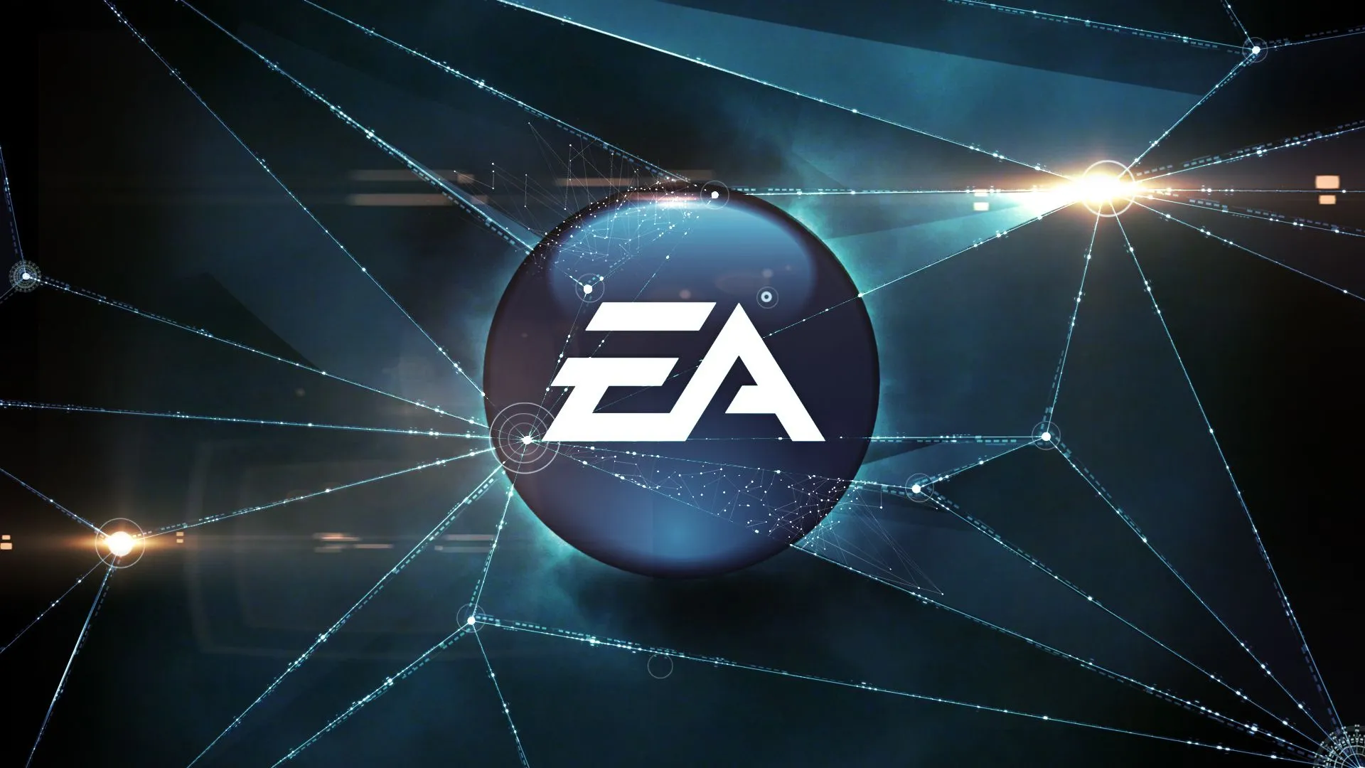 Logo EA màu đỏ trắng, biểu tượng hãng phát triển game đang hướng đến AI sinh tạo