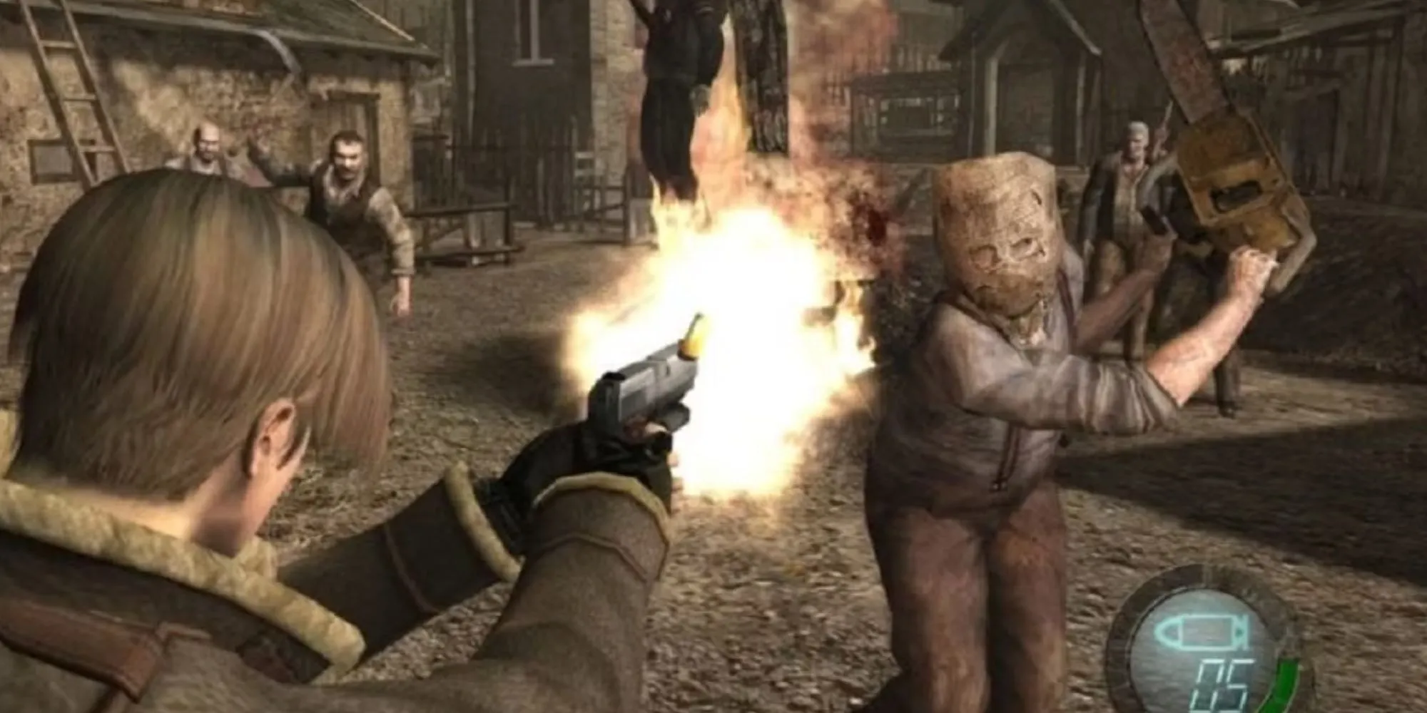 Poster Resident Evil 4 trên GameCube, biểu tượng của cải tiến gameplay survival-horror