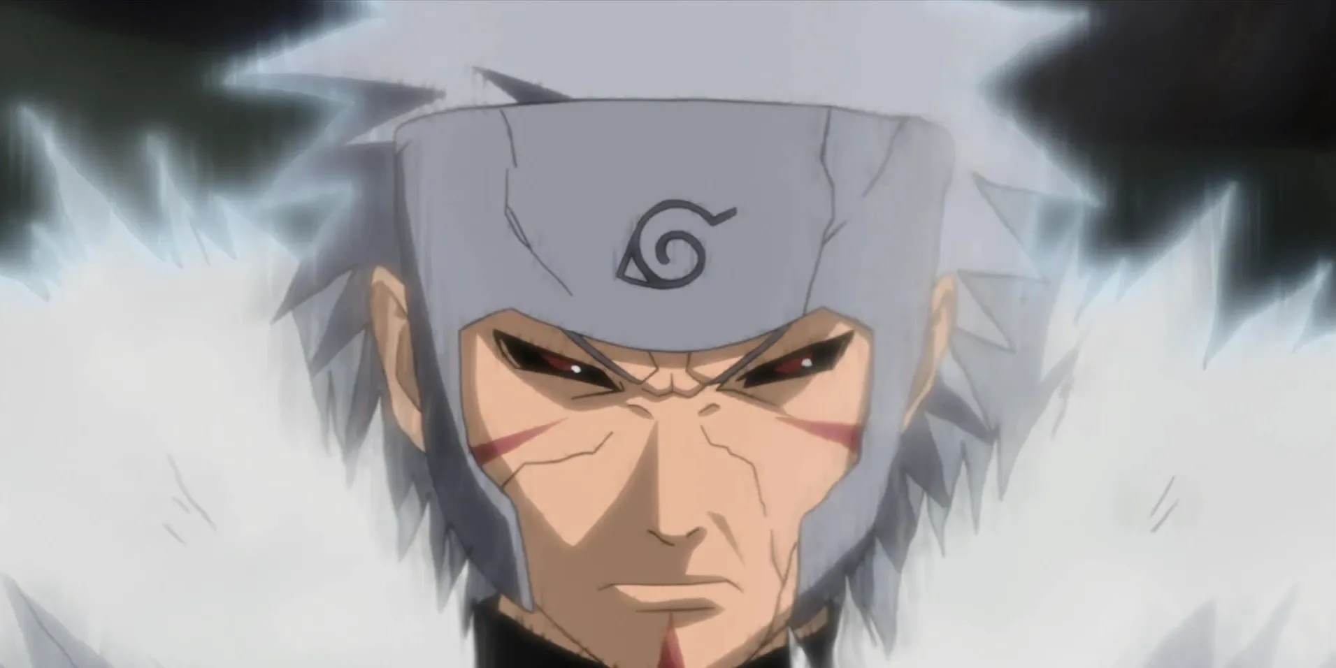 Tobirama Senju trong tư thế chiến đấu