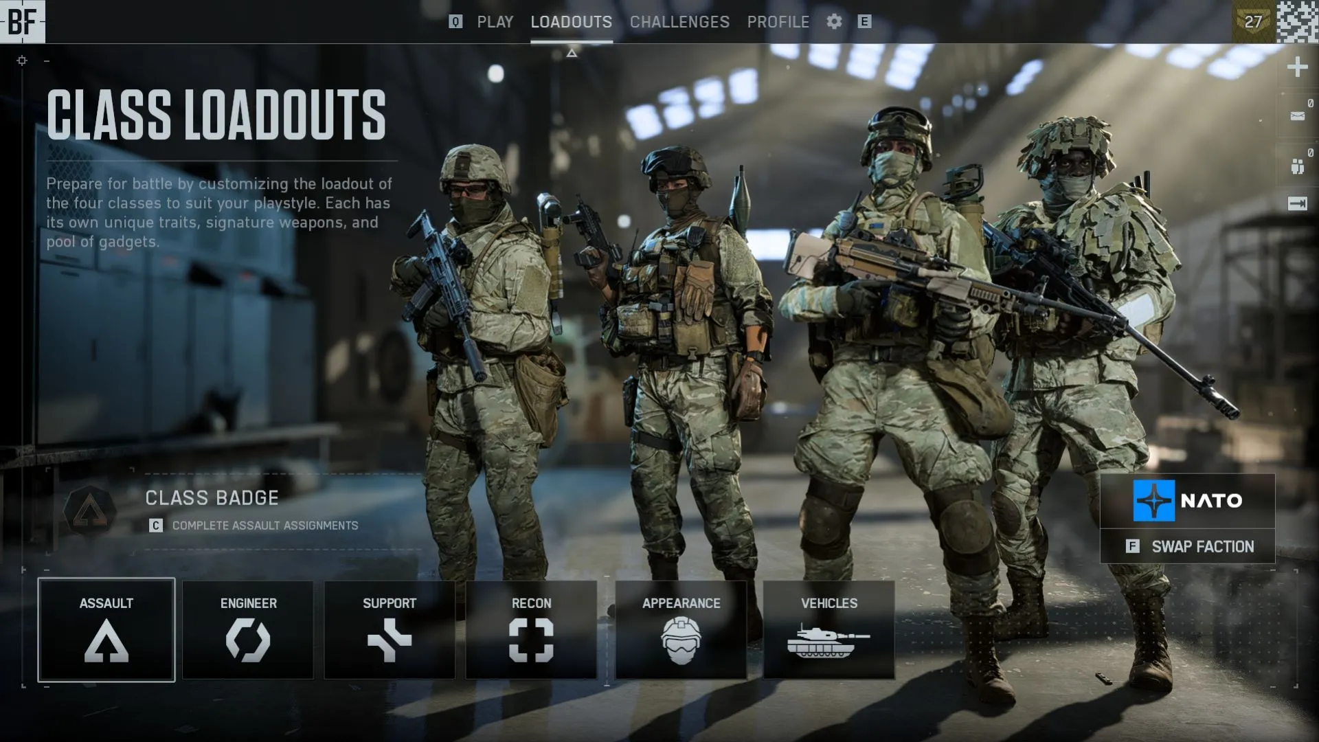 Tổng quan loadout các lớp Battlefield 6
