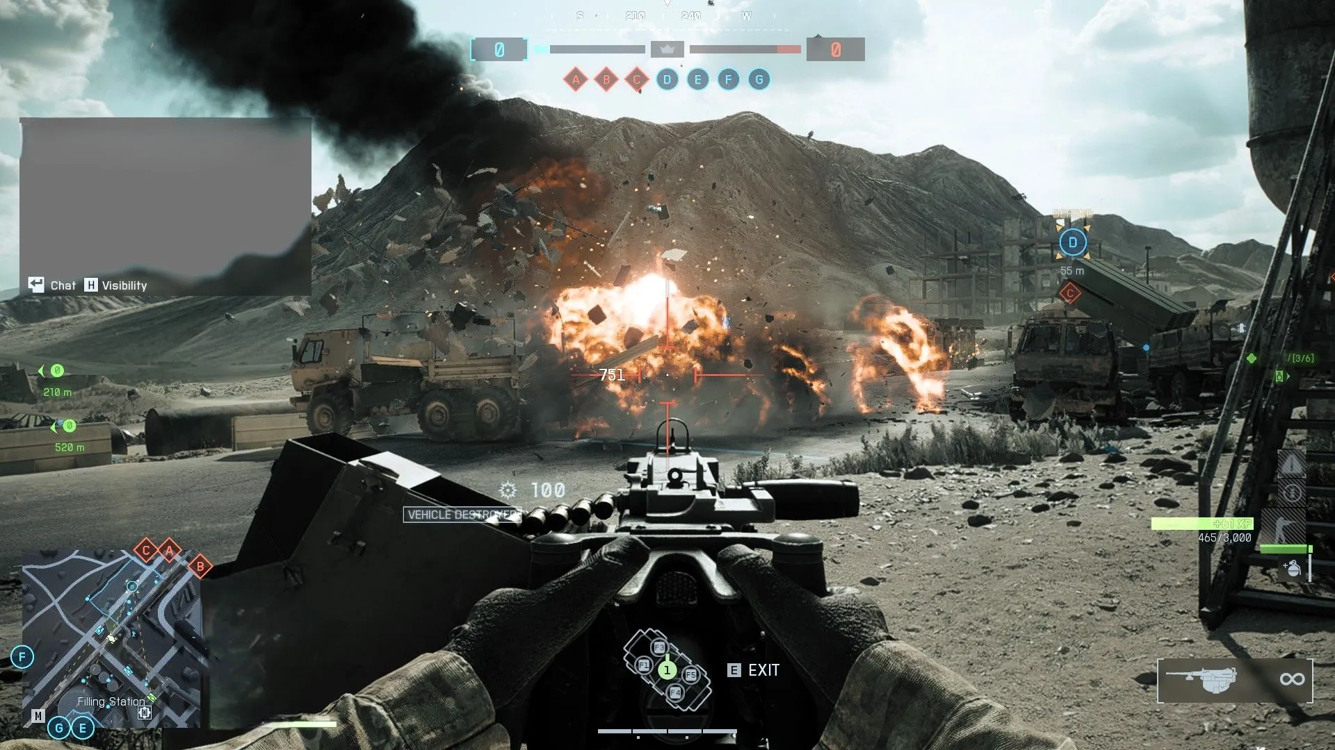 Xe 4x4 súng .50 cal trong Battlefield 6 spam để farm XP hiệu quả
